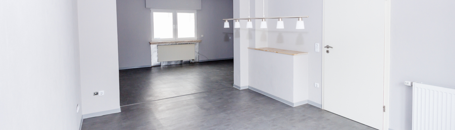 Wohn-Essbereich in der Länge